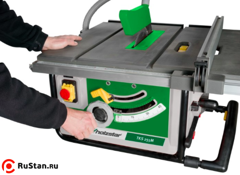 Регулирование высоты пильного диска маховиком фото №3 Holzstar TKS 255M фото №3